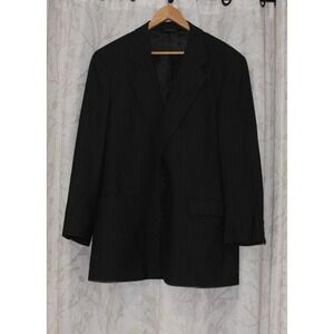Brooks Brothers Brooksease Men's Sz 44L Suit Jacket Dark Grey‎ Wool Sports coat